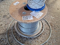 Ca 50mtr staaldraad, diam 8mm - afbeelding 1 van  3
