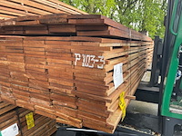Ca. 50x angelim pedra beschoeiingsplanken, 20x200mm, lengte 350cm - afbeelding 2 van  3