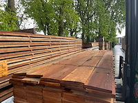Ca. 50x angelim pedra beschoeiingsplanken, 20x200mm, lengte 350cm