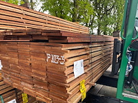 Ca. 50x angelim pedra beschoeiingsplanken, 20x200mm, lengte 350cm - afbeelding 2 van  3