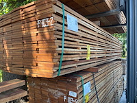 Ca. 50x angelim pedra beschoeiingsplanken, 20x200mm, lengte 450cm - afbeelding 2 van  3