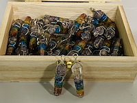 Ca. 50x chakra verzilverde hangers - afbeelding 4 van  4