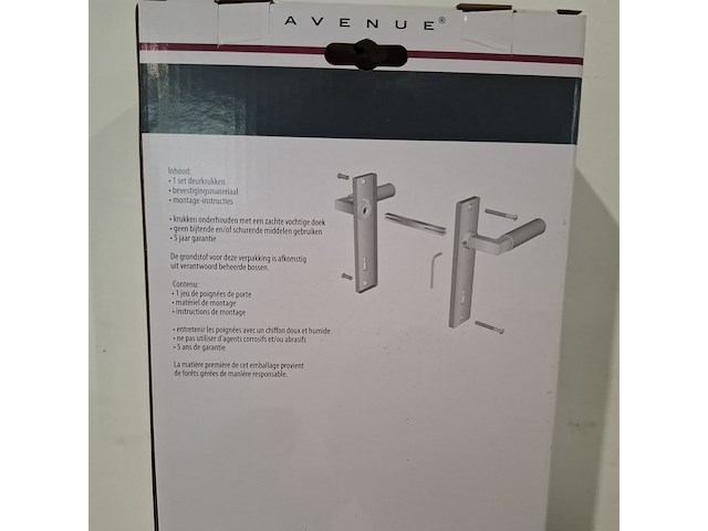 Ca. 50x deurkrukken, cubic, langschild - afbeelding 5 van  8