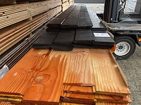 Ca. 50x diverse wisselsponning/zweeds rabat, diverse afmetingen, lengte 300cm-500cm - afbeelding 1 van  3