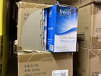 Ca. 50x doosjes a 1000 stuks roerstaafjes, bruin - afbeelding 1 van  3