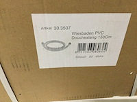 Ca. 50x doucheslang 150 cm pvc wb, 39.3520, wit - afbeelding 2 van  3