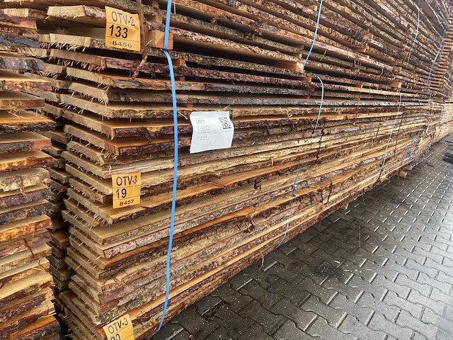 Ca. 50x douglas onbekante schaaldelen, 22x200-250mm, lengte 500cm - afbeelding 4 van  4