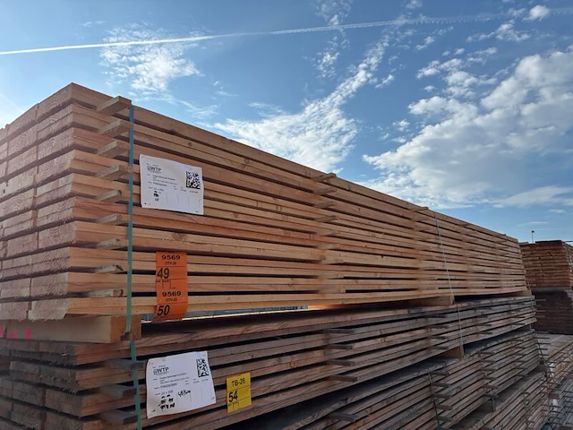 Ca. 50x douglas planken fijnbezaagd, 22x200mm, lengte 500cm - afbeelding 4 van  4