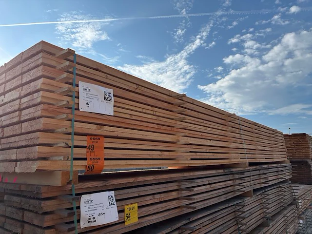 Ca. 50x douglas planken fijnbezaagd, 22x200mm, lengte 500cm - afbeelding 4 van  4