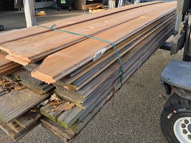 Ca. 50x douglas wisselsponning/halfhoutsrabat, 20x180mm, lengte 400cm (b keuze) - afbeelding 1 van  1