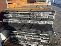 Ca. 50x douglas wisselsponning/halfhoutsrabat zwart gecoat, 18x190mm, lengte 400cm - afbeelding 3 van  3