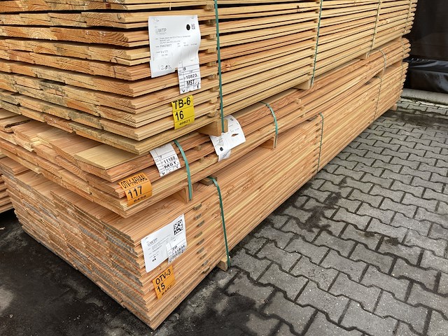 Ca. 50x douglas zweeds rabat, 21x190mm, lengte 400cm - afbeelding 4 van  4