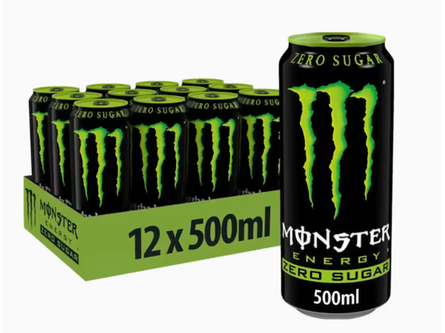 Ca. 50x energiedrink - 12 pack monster, green, zero - afbeelding 1 van  1