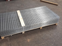 Ca. 50x gegalvaniseerde gaasmat, afmeting 90x180 cm, maaswijdte 5x5 cm, draaddikte 4 mm - afbeelding 2 van  5