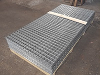 Ca. 50x gegalvaniseerde gaasmat, afmeting 90x180 cm, maaswijdte 5x5 cm, draaddikte 4 mm - afbeelding 4 van  5