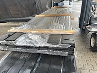 Ca. 50x grenen design profiel zwart gecoat, 18x140mm, lengte 510cm - afbeelding 1 van  3