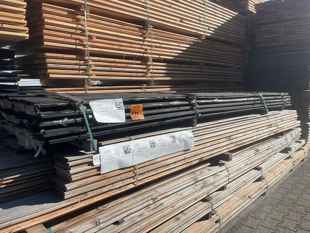 Ca. 50x grenen zweeds rabat zwart gecoat, 21x190mm, lengte 400cm - afbeelding 3 van  3