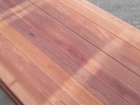 Ca. 50x hardhouten vlonderplank, 2,7 x 9,5 x 350 cm - afbeelding 4 van  6