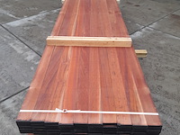 Ca. 50x hardhouten vlonderplank, 2,7 x 9,5 x 350 cm - afbeelding 2 van  6