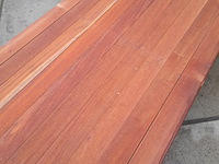 Ca. 50x hardhouten vlonderplank, 2,7 x 9,5 x 350 cm - afbeelding 4 van  6