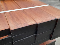 Ca. 50x hardhouten vlonderplank, 2,7 x 9,5 x 350 cm - afbeelding 6 van  6