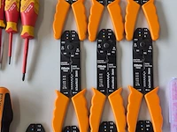 Ca. 50x krimptangen, accuboormachine, elektr. ratel, schroevendraaiers, gereedschapskoffer. - afbeelding 4 van  11