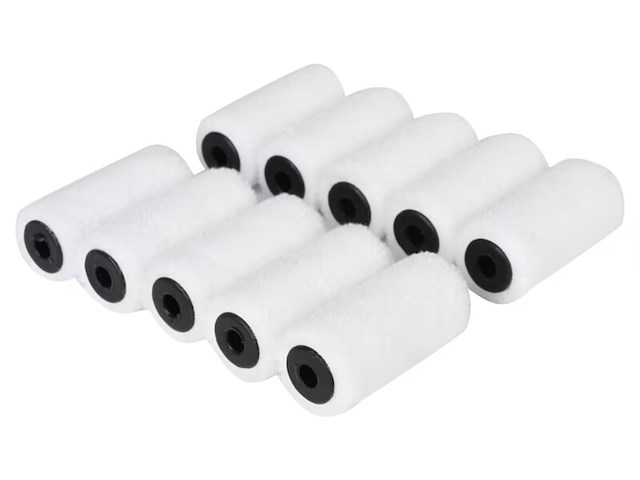 Ca. 50x lakroller vacht 5,5 cm kern voor gladde lak, wit - afbeelding 2 van  2