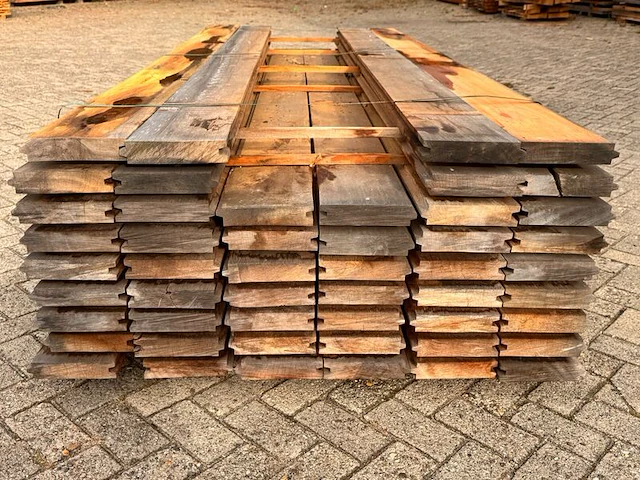 Ca. 50x mora damwand-/paardenbox profiel, 40x190mm, lengte 305cm - afbeelding 3 van  3