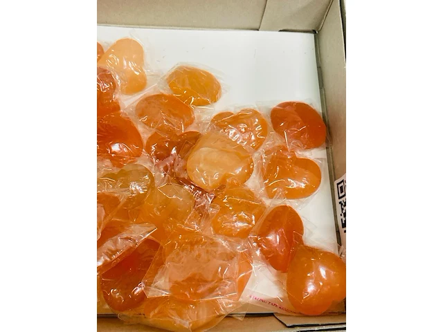 Ca. 50x seleniet hartjes, oranje - afbeelding 4 van  6