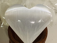 Ca. 50x seleniet hartjes wit - afbeelding 2 van  4