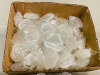 Ca. 50x seleniet hartjes wit - afbeelding 3 van  4