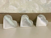 Ca. 50x seleniet hartjes, wit - afbeelding 2 van  5
