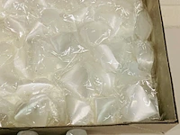 Ca. 50x seleniet hartjes, wit - afbeelding 3 van  5
