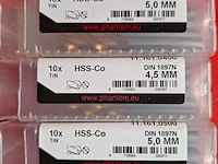 Ca. 50x spiraalboor phantom, 4,5 en 5 mm - afbeelding 2 van  3