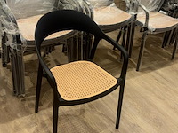 Ca. 50x stapelstoel paco, zwart/beige - afbeelding 1 van  1