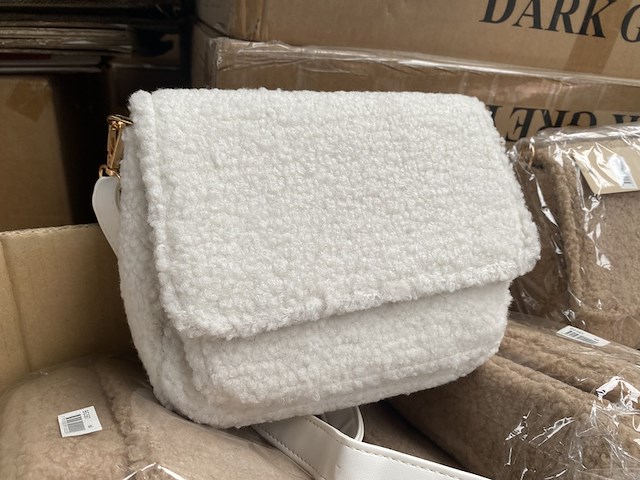 Ca. 50x tas, teddy, beige, zwart, wit - afbeelding 5 van  5