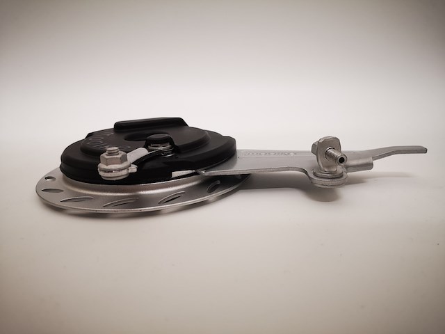 Ca. 50x trommelrem (voorwiel), chroom + zwart - afbeelding 2 van  3