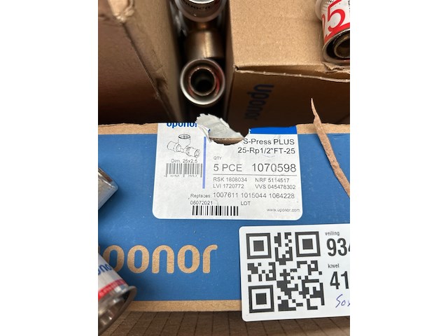 Ca. 50x uponor s-press plus t-stukken - afbeelding 5 van  6