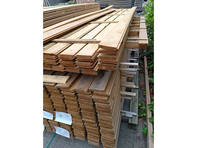 Ca. 50x vuren geïmpregneerde vellingschroten, scandinavisch vuren - afbeelding 1 van  3