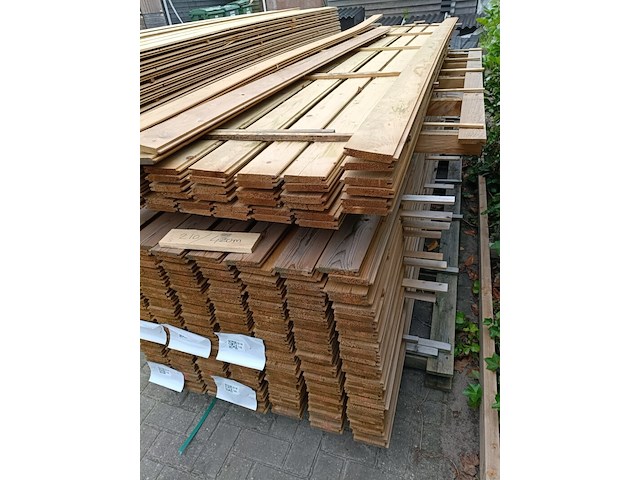 Ca. 50x vuren geïmpregneerde vellingschroten, scandinavisch vuren - afbeelding 1 van  3
