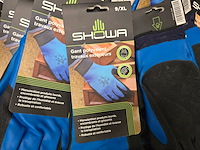 Ca. 50x werkhandschoenen xl showa, zwart blauw - afbeelding 2 van  4