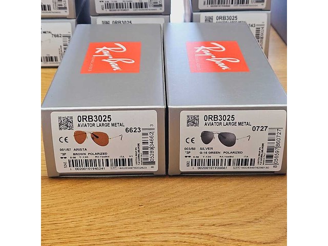 Ca. 50x zonnebrillen, rayban, o.a. aviator, marshal en outdoorsman - afbeelding 36 van  39