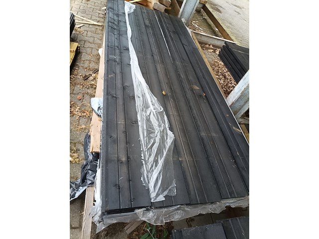 Ca. 50x zweeds rabat zwart, 240 cm - afbeelding 1 van  3
