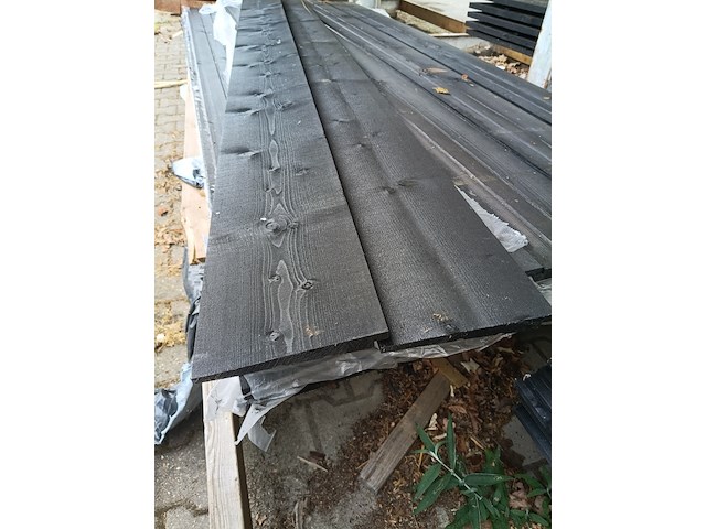 Ca. 50x zweeds rabat zwart, 240 cm - afbeelding 2 van  3