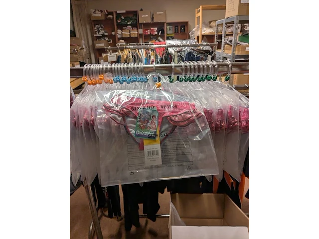 Ca. 50x zwembroekjes voor meisjes, paars / roze, maten 104, 116, 128 - afbeelding 3 van  5
