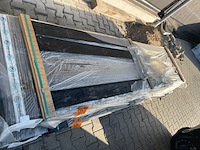 Ca. 51x douglas dubbele rhombus zwart gecoat, 25x123mm, lengte 300cm - afbeelding 1 van  3