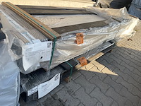 Ca. 51x douglas dubbele rhombus zwart gecoat, 25x123mm, lengte 300cm - afbeelding 2 van  3