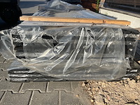 Ca. 51x douglas dubbele rhombus zwart gecoat, 25x123mm, lengte 300cm - afbeelding 3 van  3