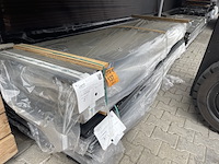 Ca. 51x douglas dubbele rhombus zwart gecoat, 25x137mm, lengte 300cm - afbeelding 2 van  3