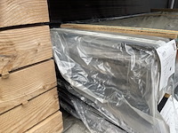 Ca. 51x douglas dubbele rhombus zwart gecoat, 25x137mm, lengte 300cm - afbeelding 3 van  3